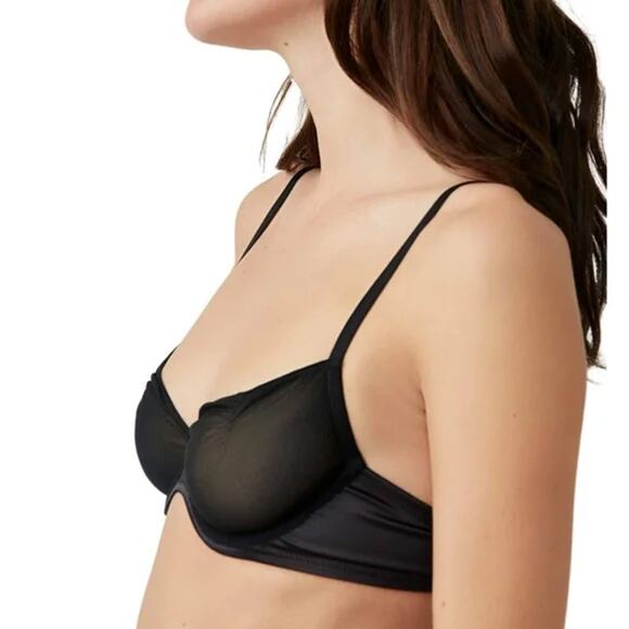 NWT Free People Black Heartthrob Underwire Bra - L - Picture 4 of 13
